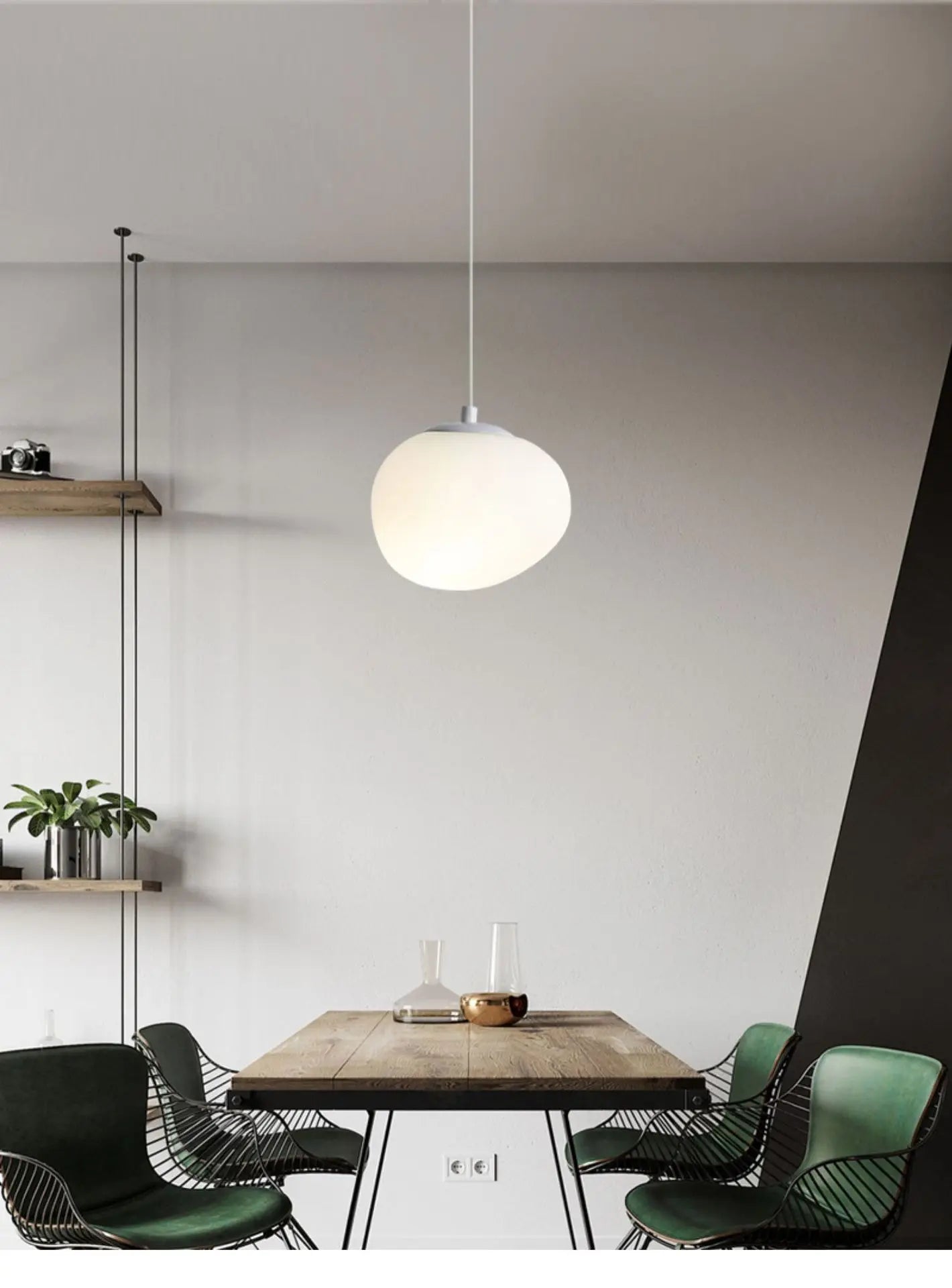 GLOW SUSPENDED BOULDER PENDANT LIGHT