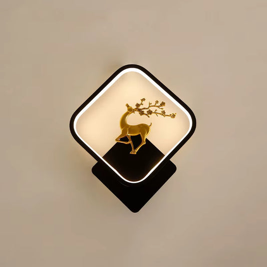 GLOW PATRONAS REINDEER WALL SCONCE LIGHT