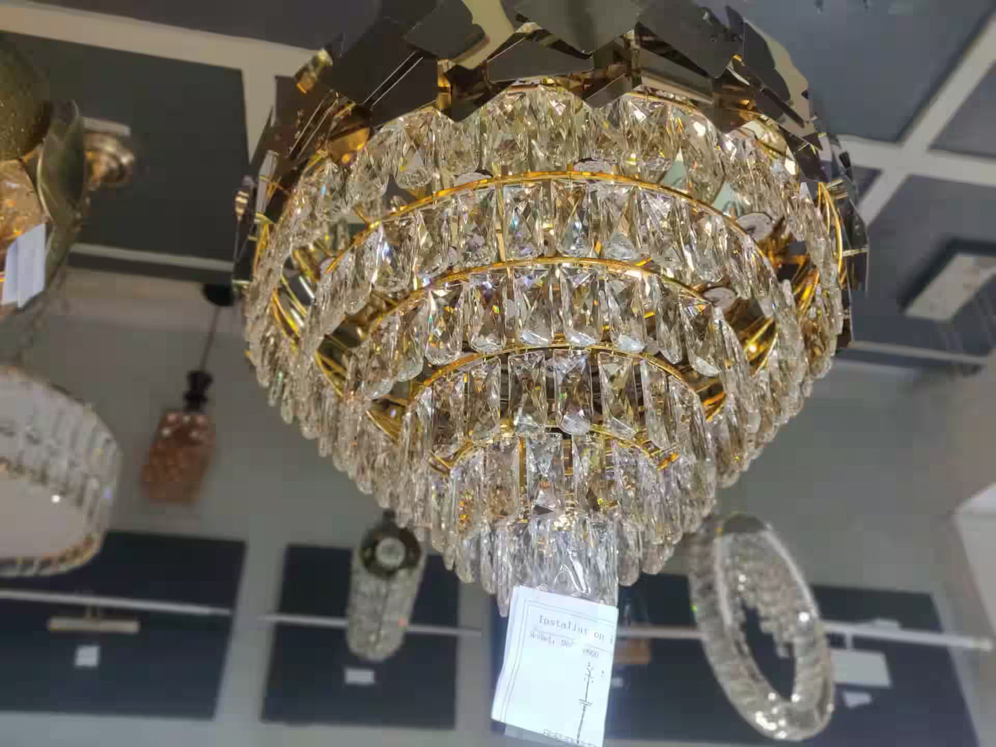 GLOW KING'S CROWN CRYSTAL CHANDELIER