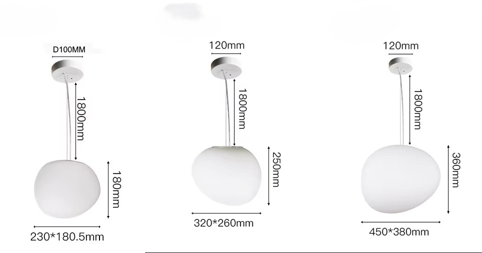 GLOW SUSPENDED BOULDER PENDANT LIGHT