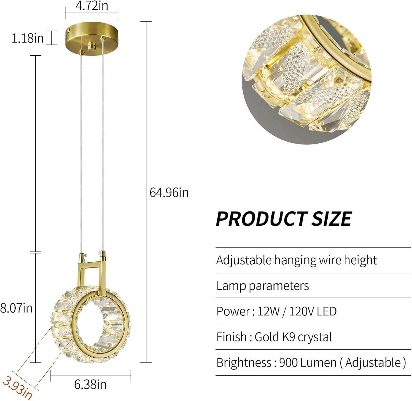 Lord of the Rings LED Hanging Pendant Light