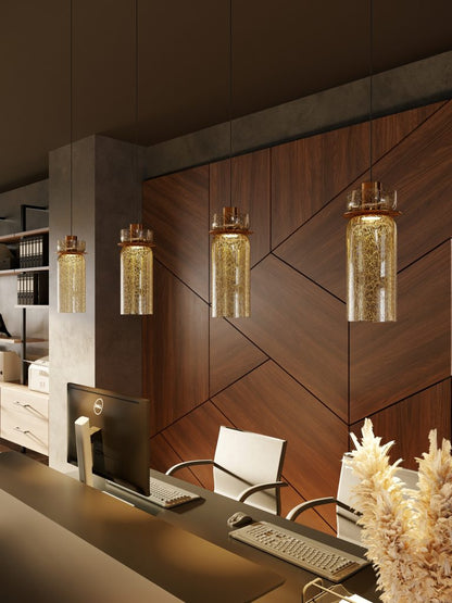 GLOW CRACKLED REALITY LED PENDANT LIGHT