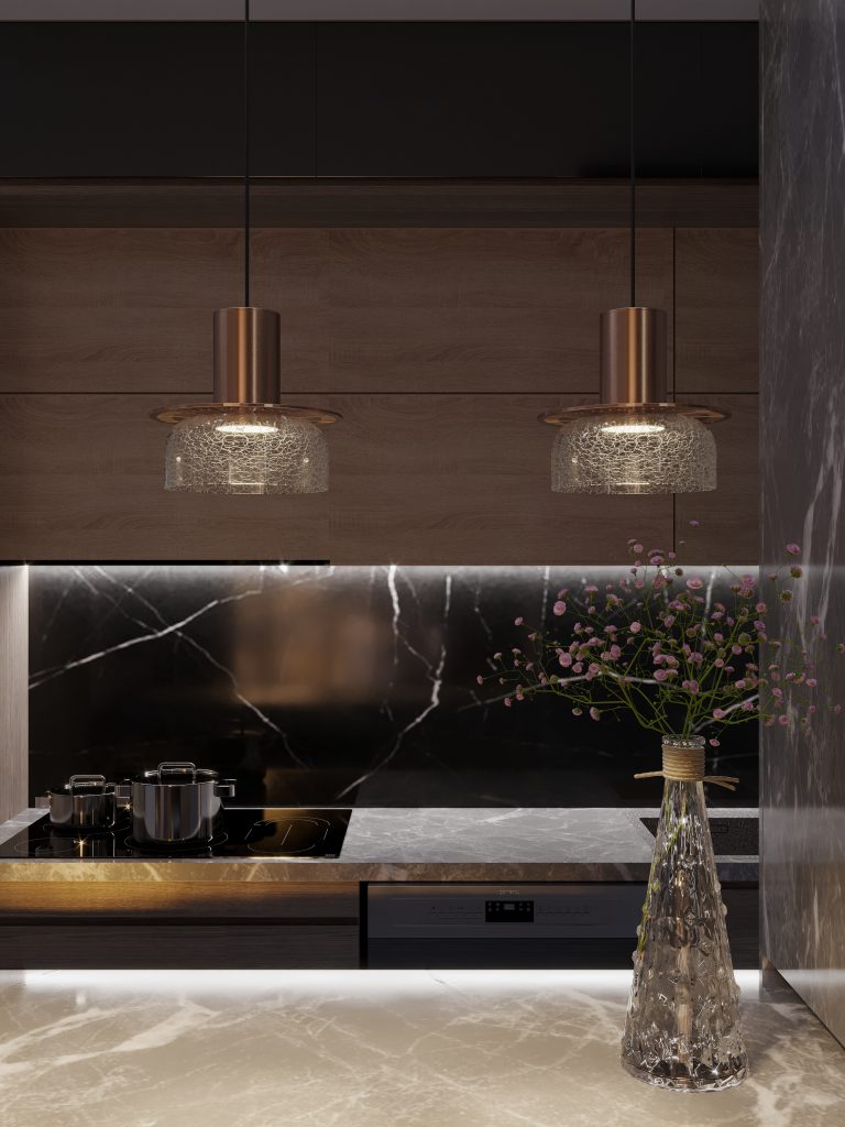 GLOW CRACKLED REALITY LED PENDANT LIGHT