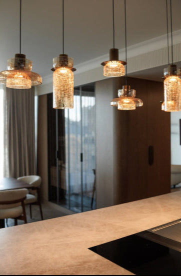 GLOW CRACKLED REALITY LED PENDANT LIGHT