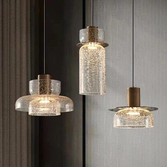 GLOW CRACKLED REALITY LED PENDANT LIGHT