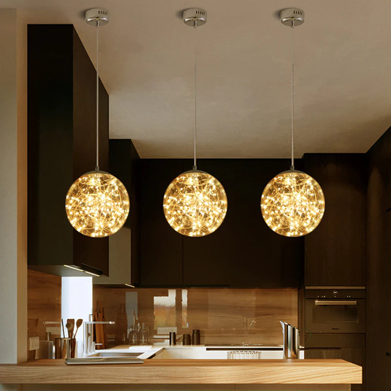 GLOW GALAXY GLOBE LED PENDANT LIGHT