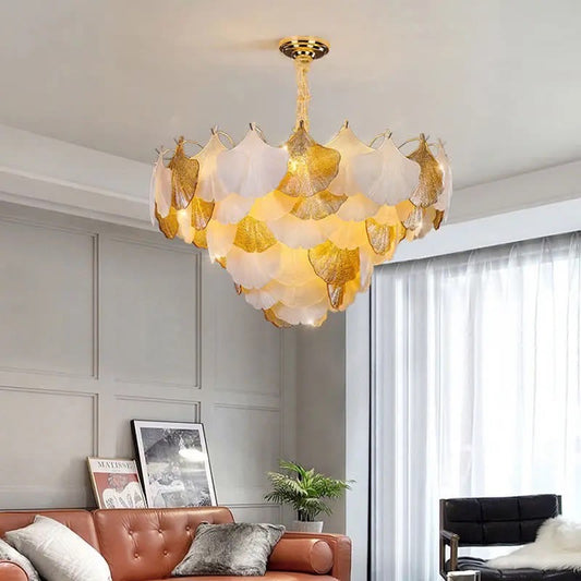 GLOW AUTUMN FALL CRYSTAL CHANDELIER
