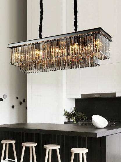 GLOW BLACK NOIR CRYSTAL CHANDELIER