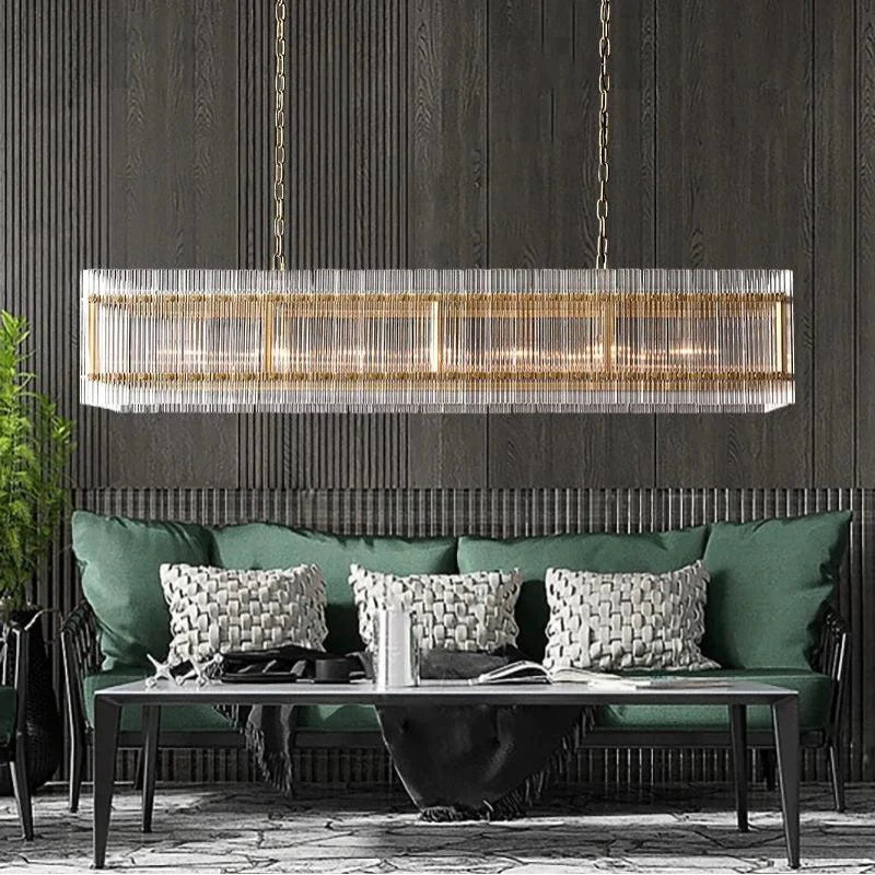GLOW LIGHT-BAR CRYSTAL CHANDELIER