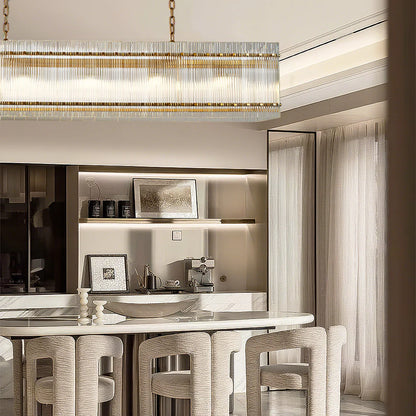 GLOW LIGHT-BAR CRYSTAL CHANDELIER