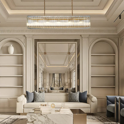 GLOW LIGHT-BAR CRYSTAL CHANDELIER