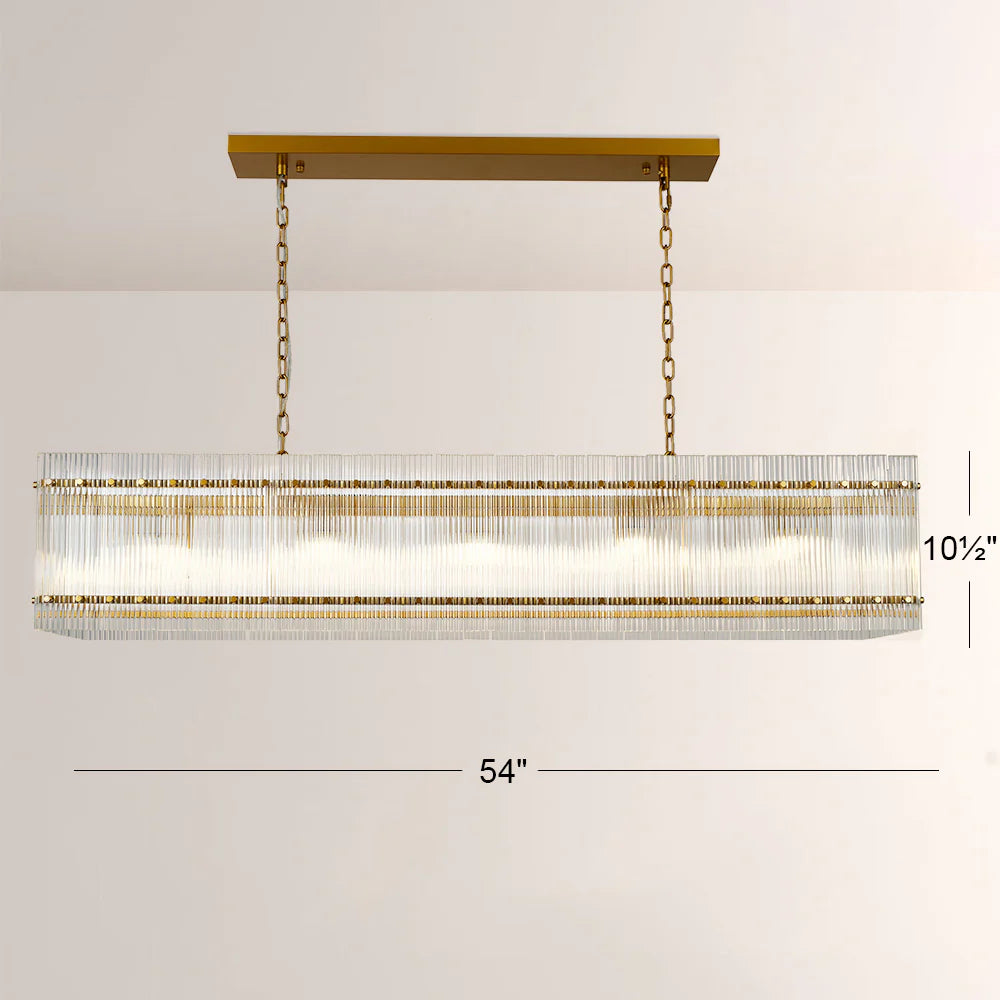 GLOW LIGHT-BAR CRYSTAL CHANDELIER