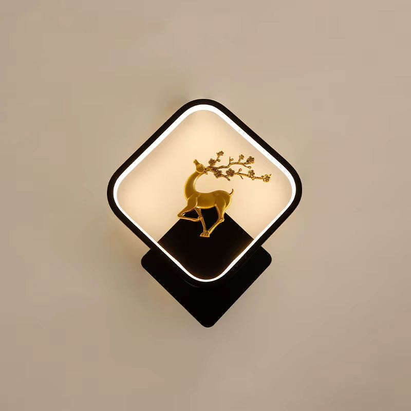 GLOW PATRONAS REINDEER WALL SCONCE LIGHT