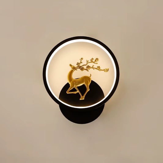 GLOW PATRONAS REINDEER WALL SCONCE LIGHT