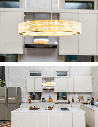 GLOW PROMISE-RING LED CRYSTAL CHANDELIER