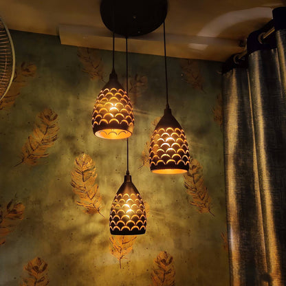 GLOW TIKI MONSOON SUSPENDED PENDANT LIGHT