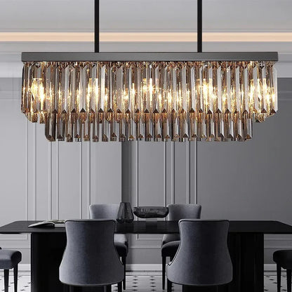 GLOW BLACK NOIR CRYSTAL CHANDELIER