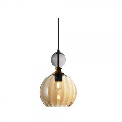 GLOW EXTENDED RIBBED GLASS PENDANT LIGHT