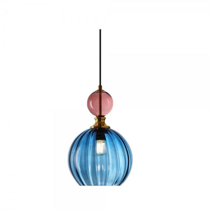GLOW EXTENDED RIBBED GLASS PENDANT LIGHT