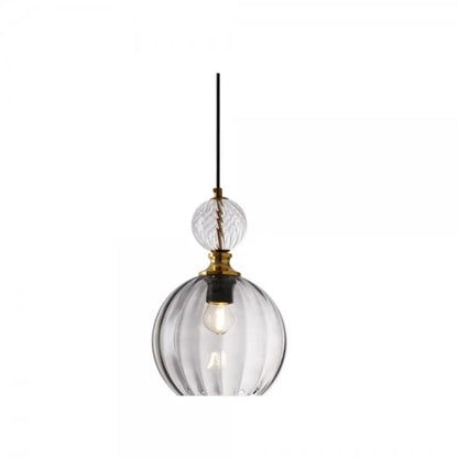 GLOW EXTENDED RIBBED GLASS PENDANT LIGHT