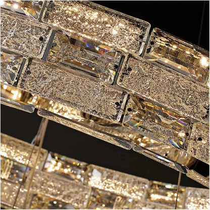 GLOW LIGHT-WELL CRYSTAL CHANDELIER (600MM-400MM)