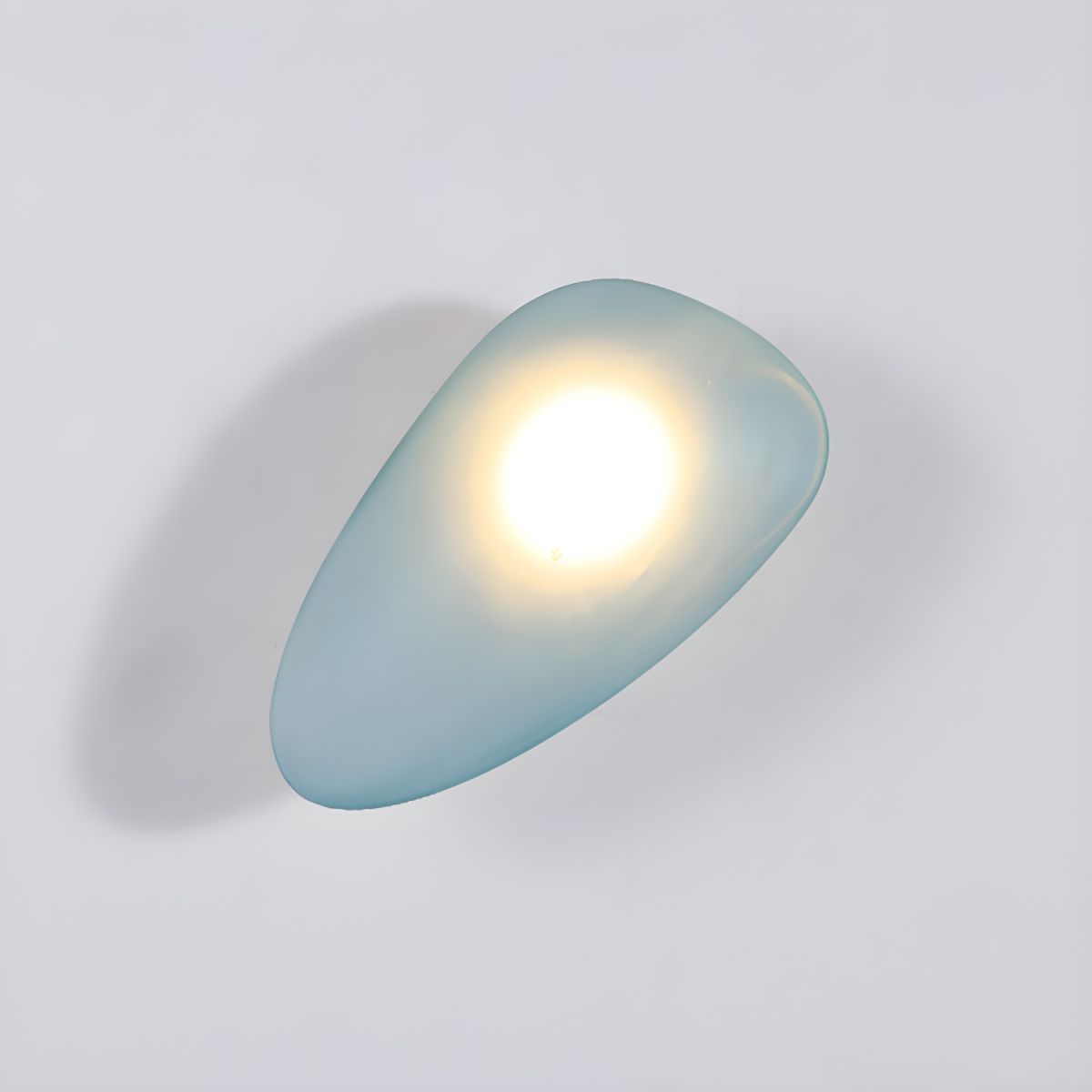 GLOW LUMINISCENT PEBBLE LED WALL SCONCE LIGHT