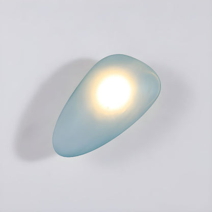 GLOW LUMINISCENT PEBBLE LED WALL SCONCE LIGHT