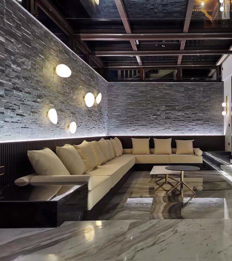 GLOW LUMINISCENT PEBBLE LED WALL SCONCE LIGHT