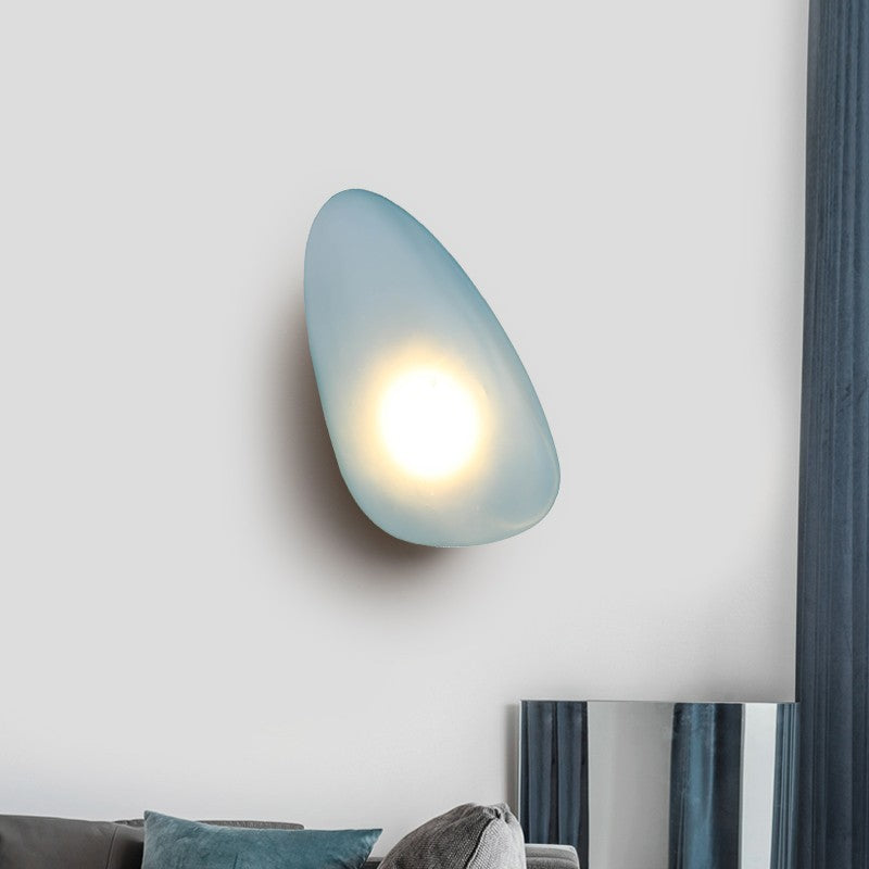GLOW LUMINISCENT PEBBLE LED WALL SCONCE LIGHT
