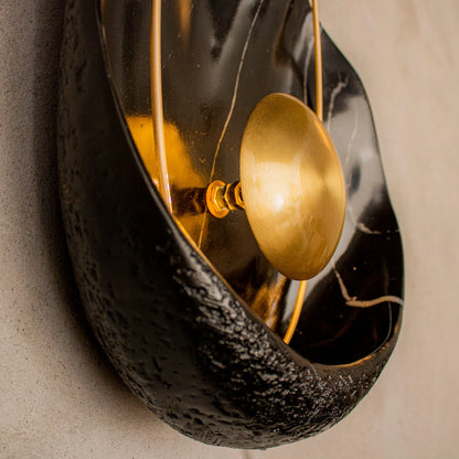 GLOW MARBLE OYSTER WALL SCONCE LIGHT