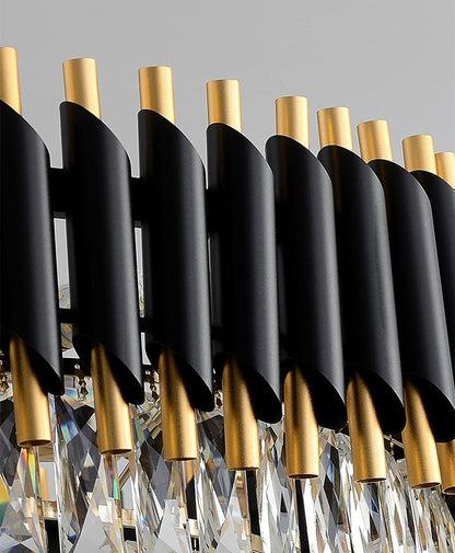 GLOW OBSIDIAN CRYSTAL CHANDELIER