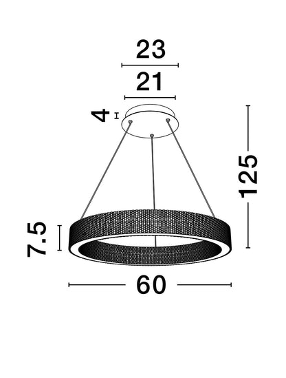 GLOW PROMISE-RING LED CRYSTAL CHANDELIER