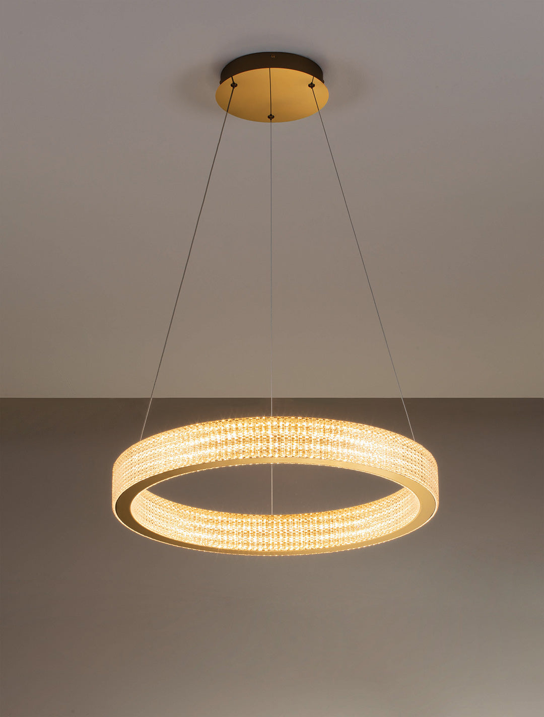 GLOW PROMISE-RING LED CRYSTAL CHANDELIER