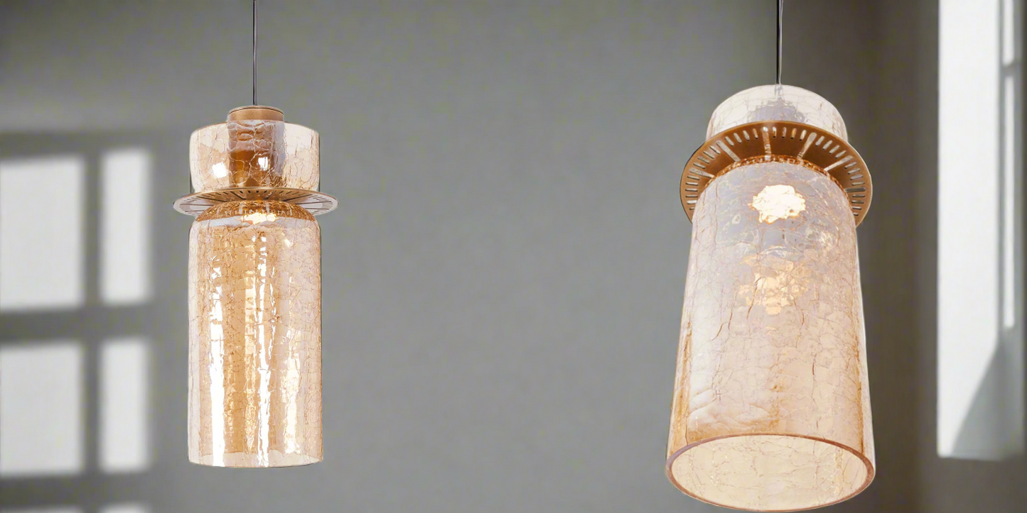 GLOW CRACKLED REALITY LED PENDANT LIGHT