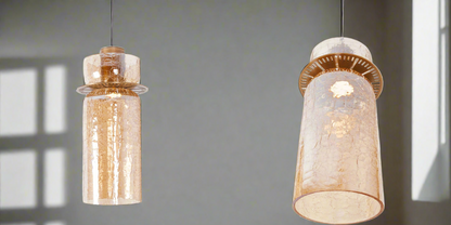 GLOW CRACKLED REALITY LED PENDANT LIGHT