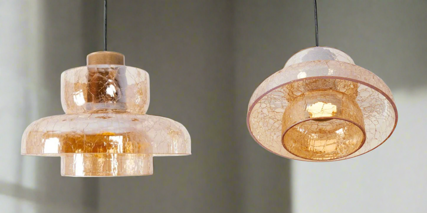 GLOW CRACKLED REALITY LED PENDANT LIGHT