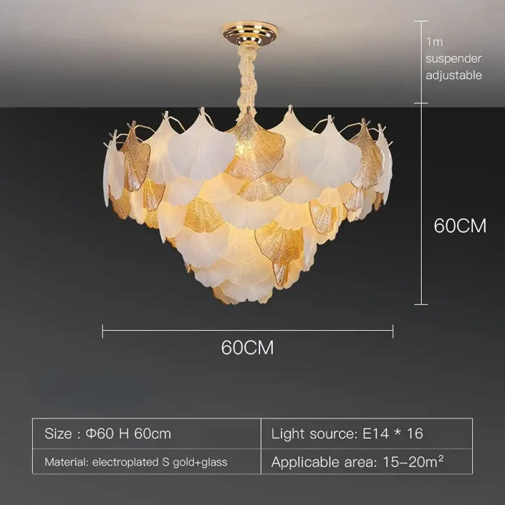 GLOW AUTUMN FALL CRYSTAL CHANDELIER