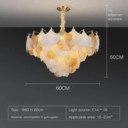 GLOW AUTUMN FALL CRYSTAL CHANDELIER