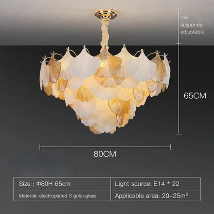 GLOW AUTUMN FALL CRYSTAL CHANDELIER