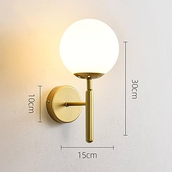 GLOW CRYSTAL BALL LED WALL SCONCE LIGHT