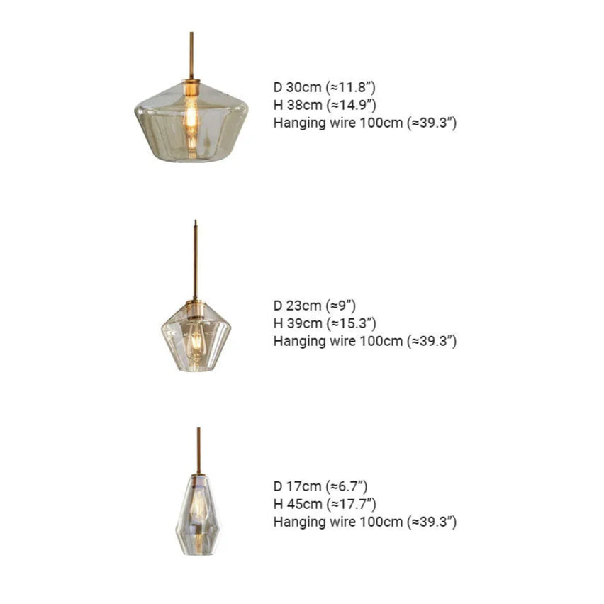 GLOW COGNAC PENDANT LIGHTS