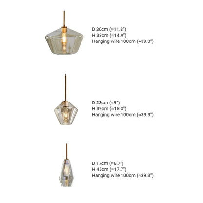 GLOW COGNAC PENDANT LIGHTS